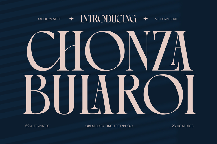 Chonza Bularoi - Modern Serif Font