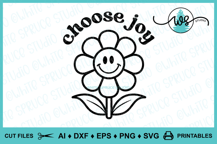 Choose JoyRetro SVG PNG DXF |Positive Encouraging Quote