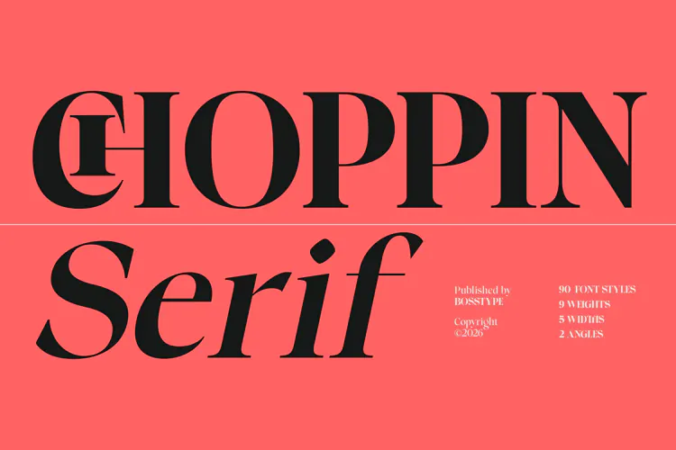 Choppin Serif | 91 Style Font