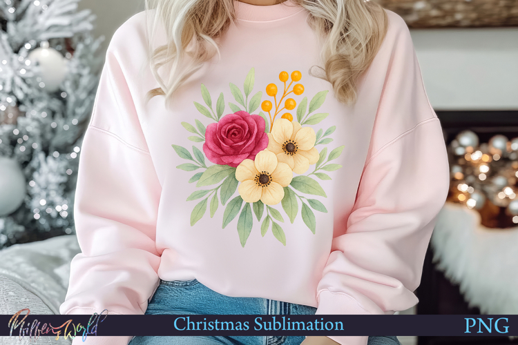 Christmas Sublimation | Mulberry Pie | flowers