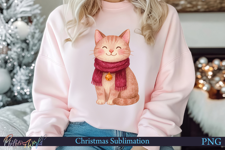 Christmas Sublimation | Mulberry Pie | Cute kitty