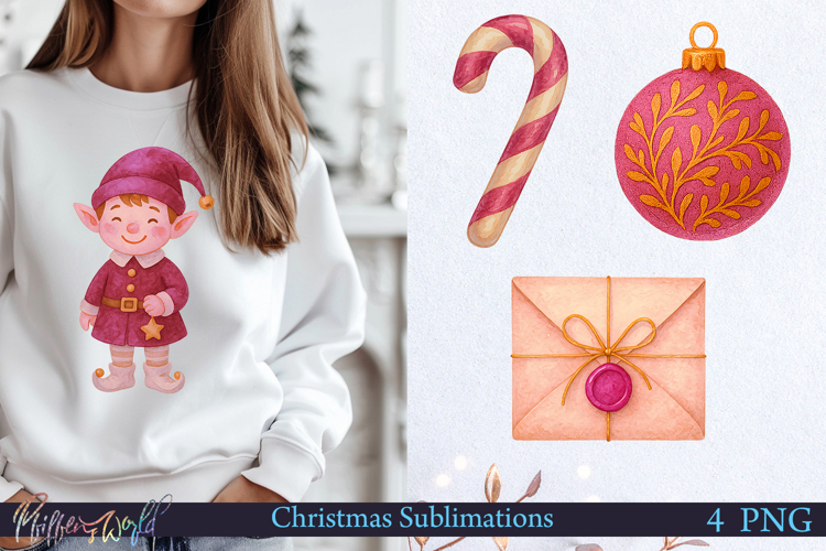 Christmas Sublimation | Mulberry Pie Color | Holiday