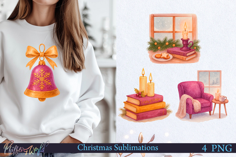 Christmas Sublimation | Mulberry Pie Color | coziness