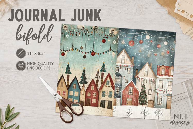 Vintage Christmas Village Journal Junk Christmas houses