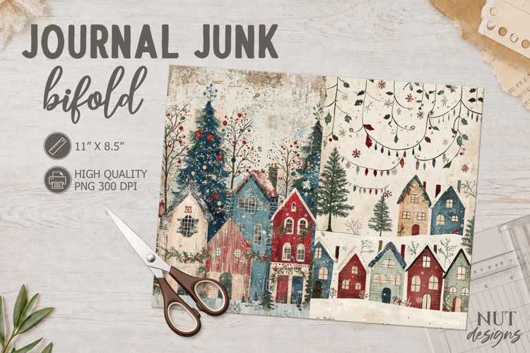 Vintage Christmas Village Journal Junk Christmas houses