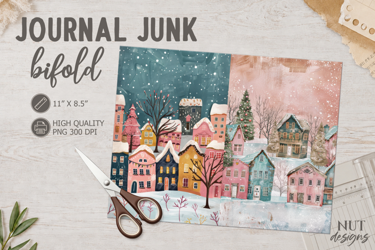 Vintage Christmas Village Journal Junk Christmas houses