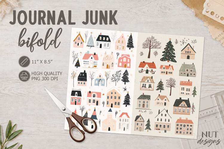 Minimal Christmas Village Journal Junk Christmas houses