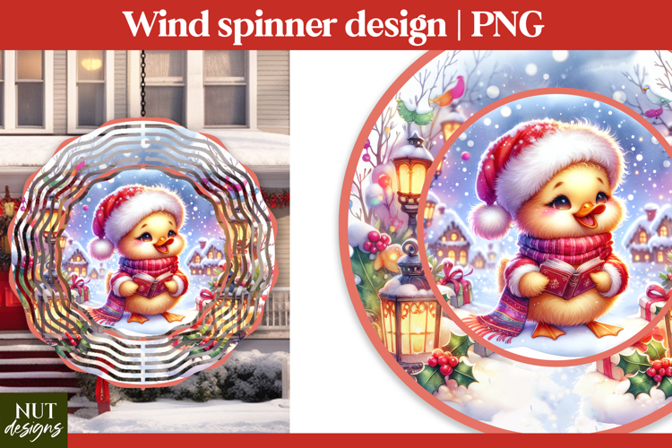 Christmas wind spinner Christmas Duck Wind Spinner PNG