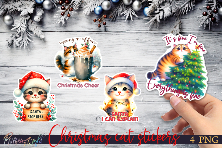 Christmas Cat Clipart