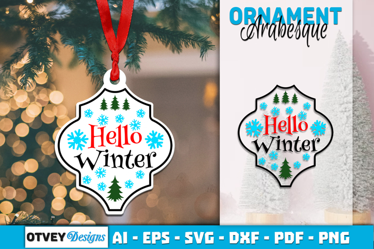 Christmas Quotes Vintage Arabesque SVG