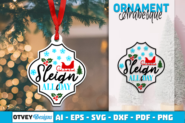 Christmas Quotes Vintage Arabesque SVG