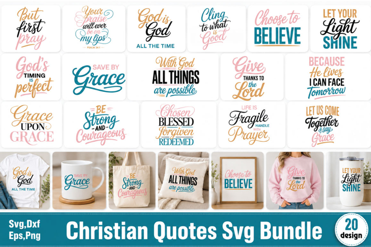 Christan Quotes Svg Bundle