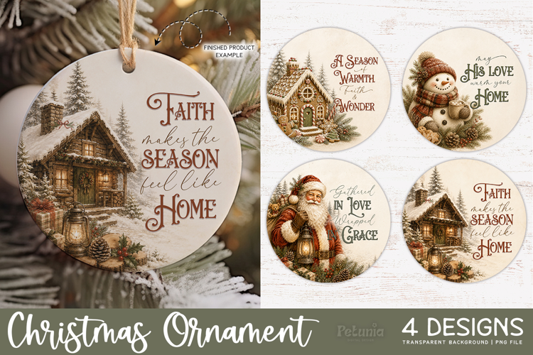 Christian Christmas Ornament Designs, Christmas Ornament PNG