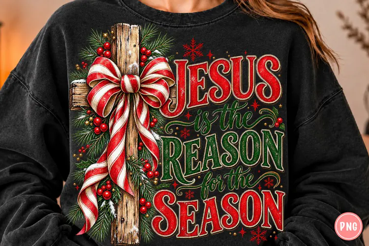 Jesus Is the Reason for the Season PNG | Christian Christmas