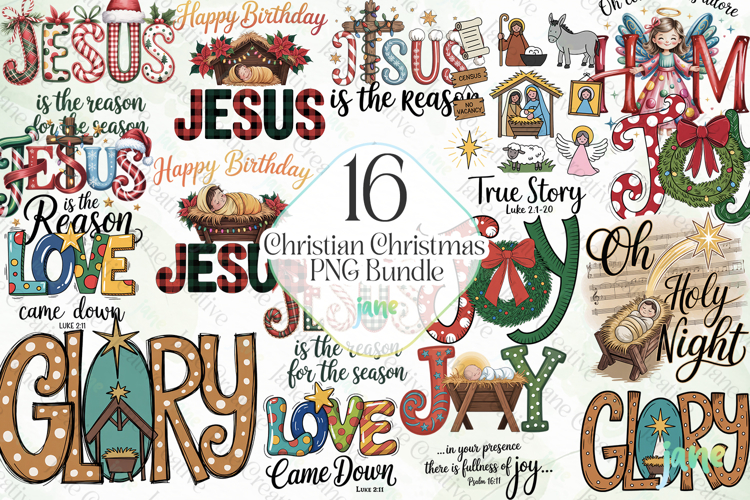 Christian Christmas PNG Bundle