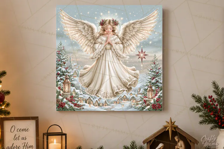 Christian Christmas Scene Sublimation, Nativity Png