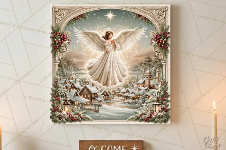 Christian Christmas Scene Sublimation, Nativity Png