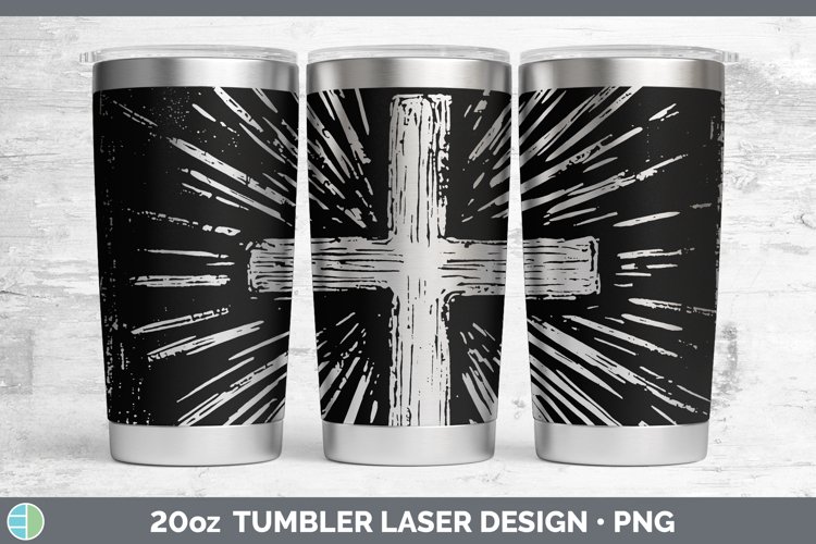 Christian Cross Laser 20oz Tumbler Sublimation Tumbler Desig
