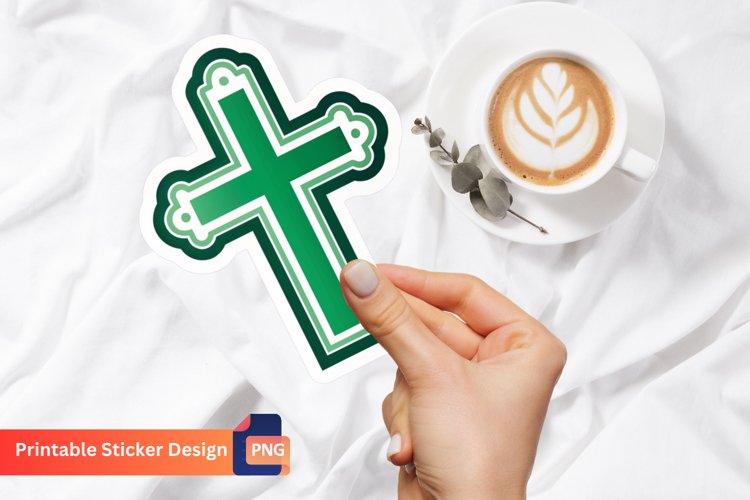 Christian Cross Sticker, Christian Faith Sticker