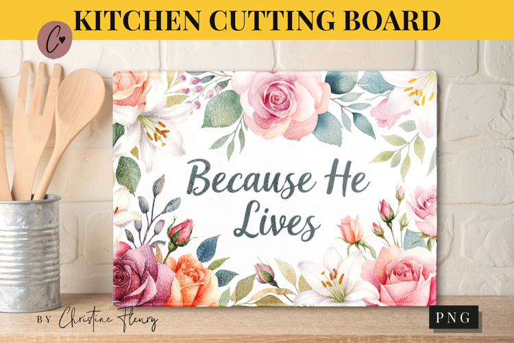 Christian Easter Cutting Board Design | Easter PNG