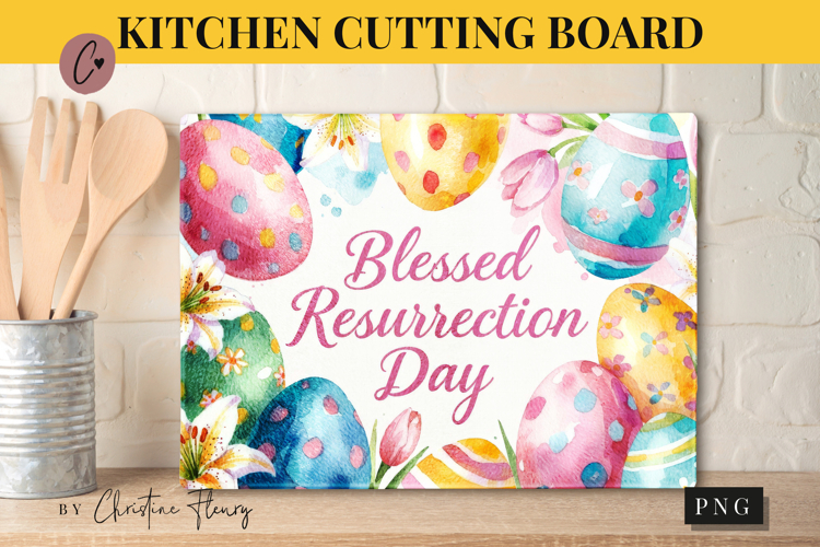 Christian Easter Cutting Board Design | Easter PNG