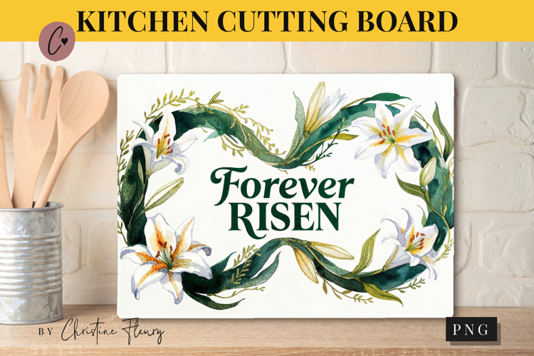 Christian Easter Cutting Board Design | Easter PNG