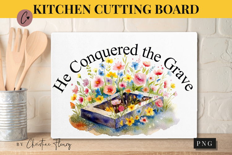 Christian Easter Cutting Board Design | Easter PNG