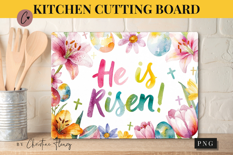 Christian Easter Cutting Board Design | Easter PNG