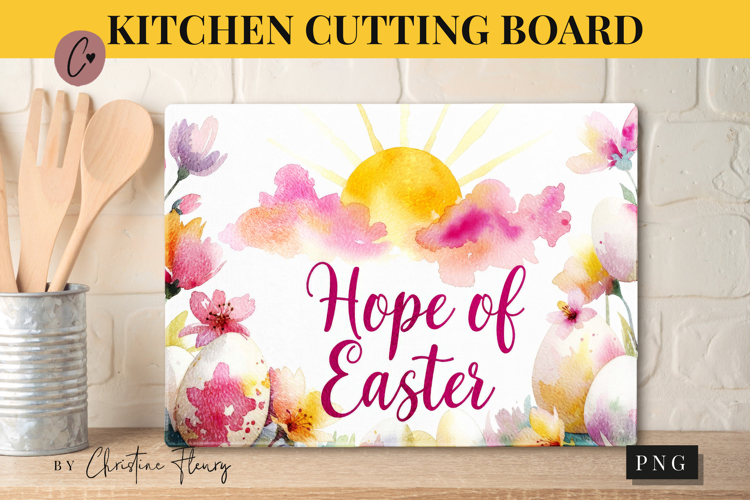 Christian Easter Cutting Board Design | Easter PNG
