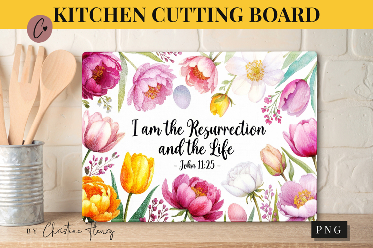 Christian Easter Cutting Board Design | Easter PNG