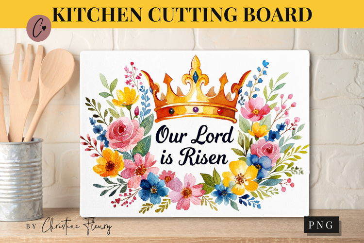 Christian Easter Cutting Board Design | Easter PNG