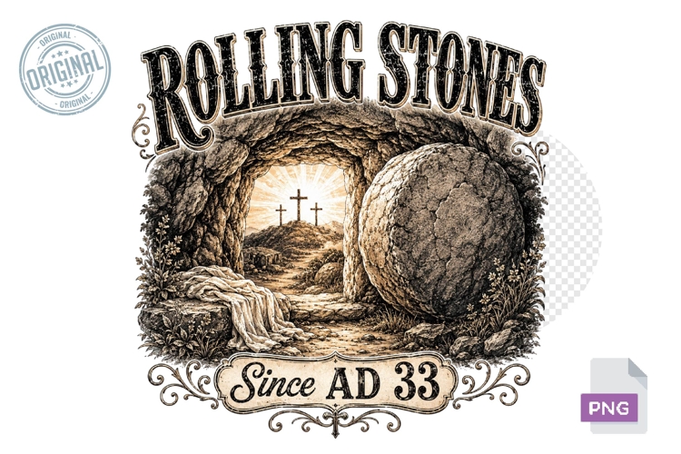 Christian Easter PNG Rolling Stone Empty Tomb Resurrection D