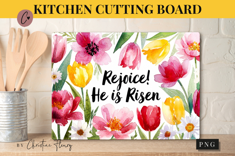 Christian Easter Cutting Board Design | Easter PNG