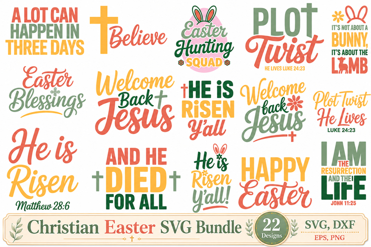 Christian Easter SVG Bundle