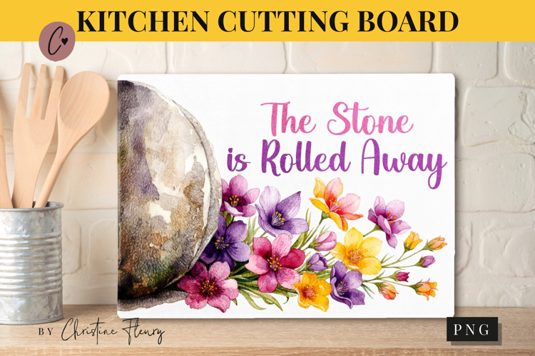 Christian Easter Cutting Board Design | Easter PNG