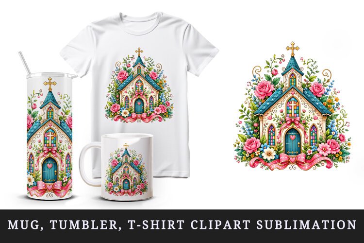 Christian faith tumbler mug wrap clipart sublimation design example image 1