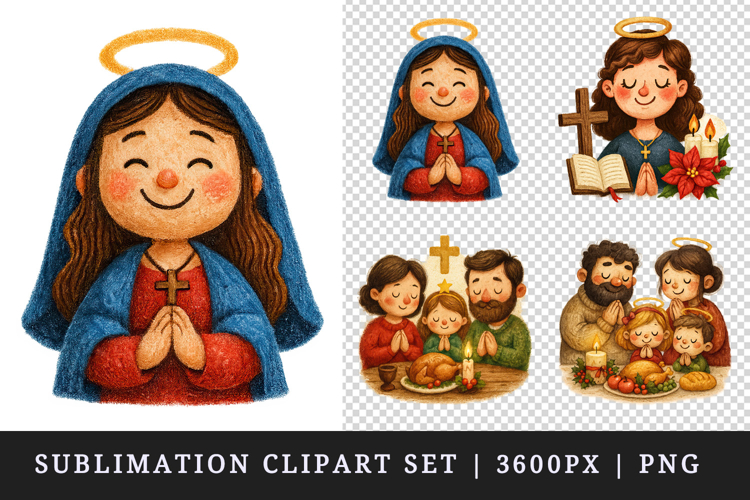 Christian faith clipart printable sublimation design png