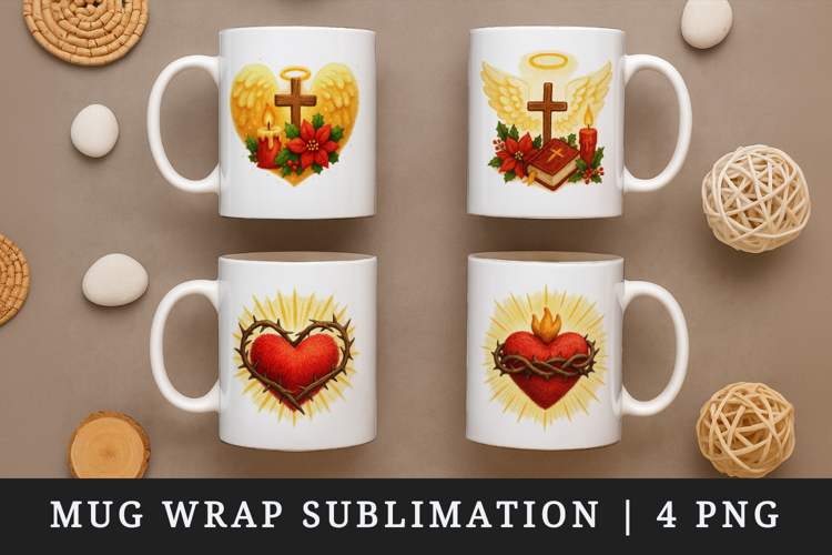 Christian faith mug wrap printable sublimation design