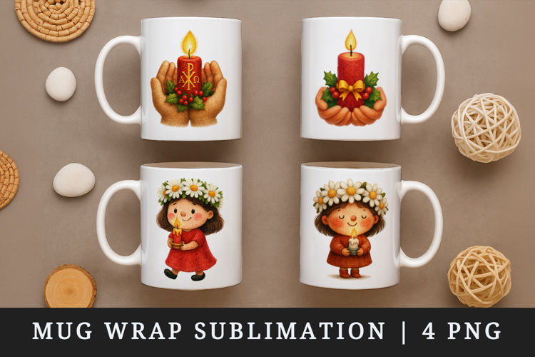 Christian faith mug wrap printable sublimation design