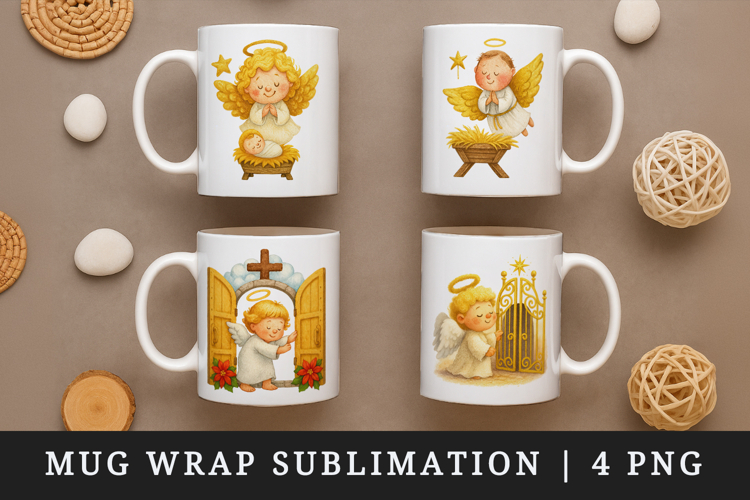 Christian faith mug wrap printable sublimation design