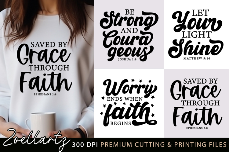 Christian Quote SVG Cut File Faith Jesus SVG Bible Verse SVG