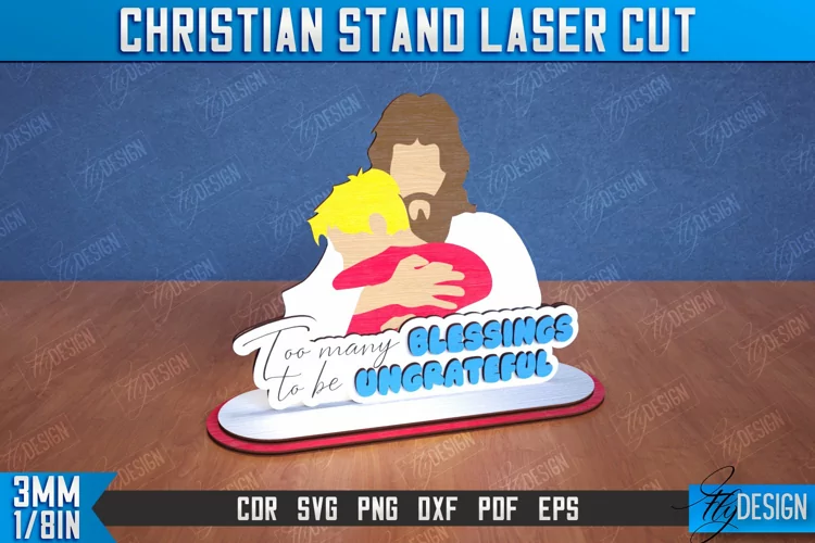 Christian Stand | Christian Design | Tabletop Stand | CNC
