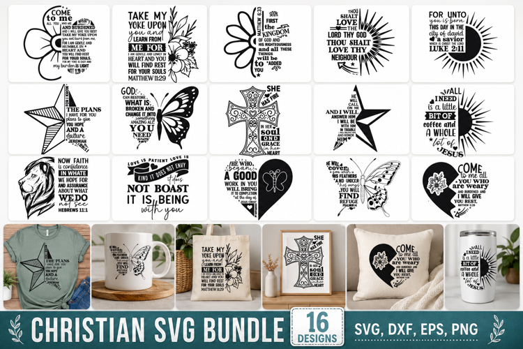 Christian SVG Bundle, Faith Bundle