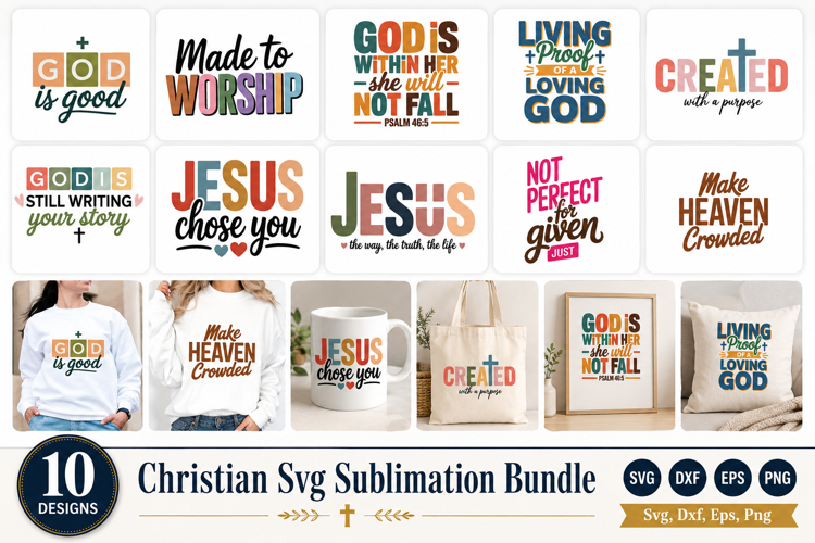 Christian, Religious, Jesus God Svg Bundle
