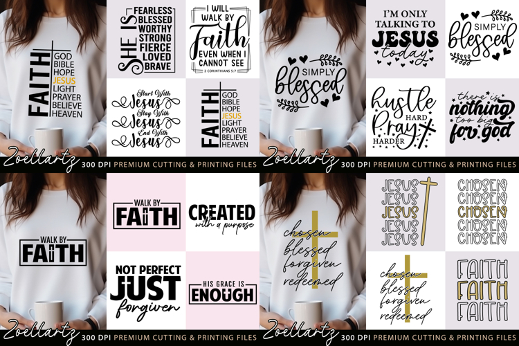 35 Christian SVG Bundle Faith Jesus SVG Bible Quotes SVG