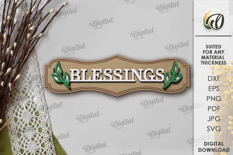 Christian Tiered Tray Decor Laser Cut. Religious Decor SVG