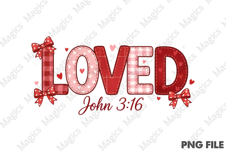 Christian Valentine Png,Loved John 3:16