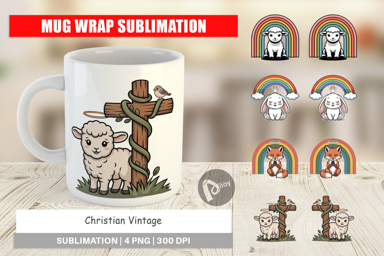 Mug Wrap Christian Vintage