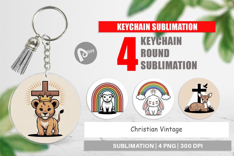 Keychain Christian Vintage