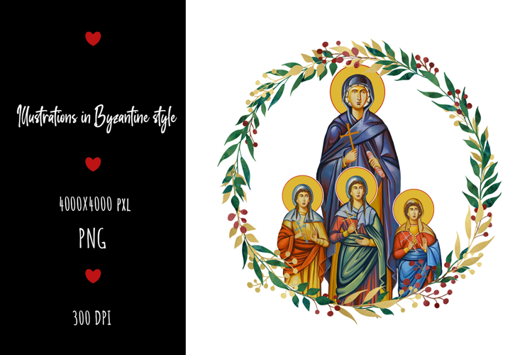 Holy Martyrs Faith, Hope, Love and their mother Sophia